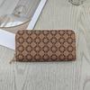 Vintage European & American Women's Long Wallet with Multi-Card Slots and Large Zippered Storage