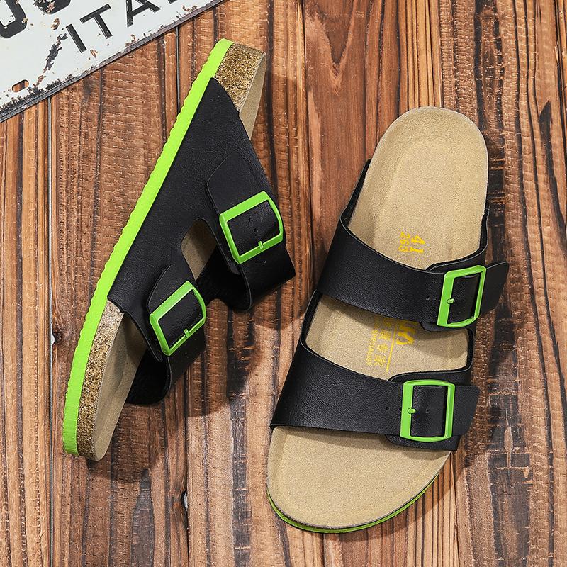 Fashion Fashionable Summer Men's Breathable Beach Anti Slip Casual Sandals High-quality Handmade Men's Comfortable Soft Soled Slippers