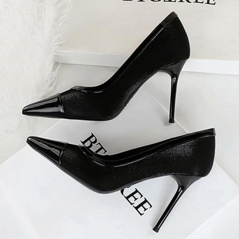 Fashion 2025 New Woman Pumps Silk High Heels Female Pointed Toe Office Shoes Stiletto Women Shoes Party Women Heels Female Shoes