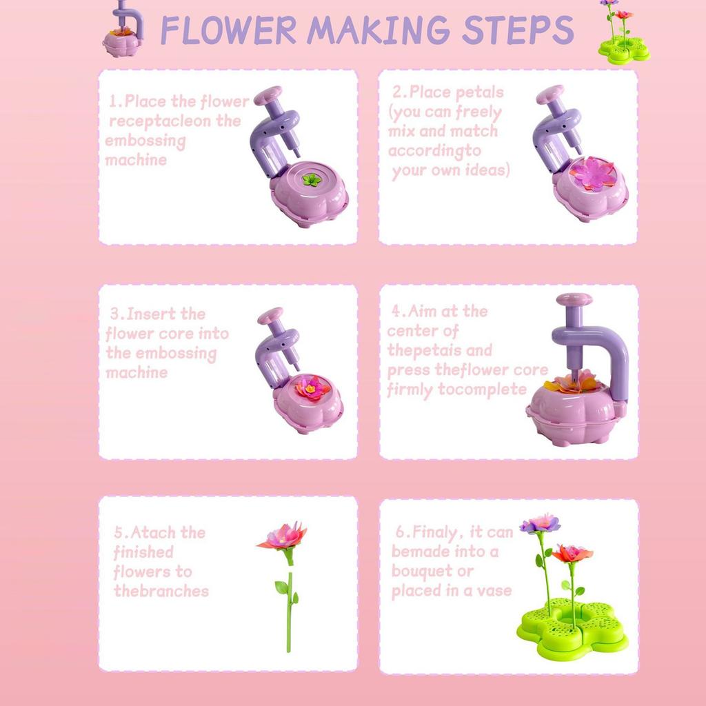 Flower Embossing Machine Children's Creative DIY Handicraft Flower Kit
