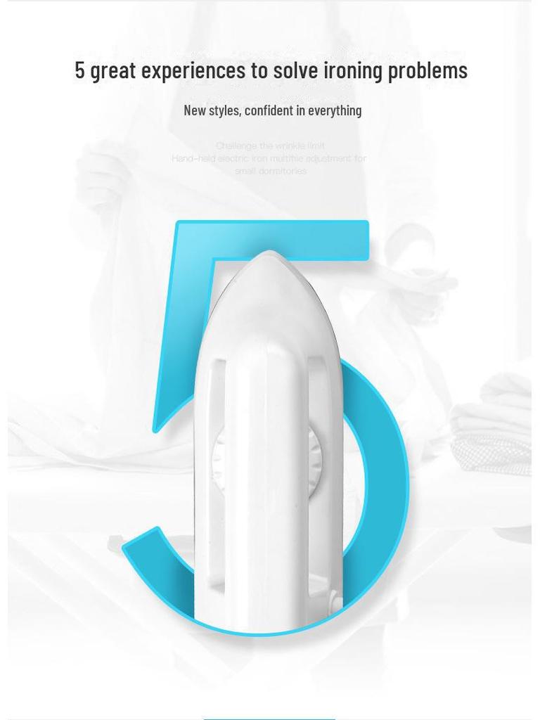 Portable Mini Electric Iron for Clothes - Student Dormitory and Travel-Friendly, Low Power with Temperature Control