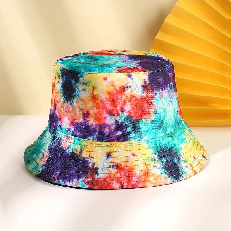 Fashion Cotton Street Graffiti Unisex Bucket Hat Outdoor Women 3D Printing Fisherman Caps Hip Hop For Men Sunscreen Panama Cap