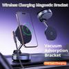 Wireless Charging Car Phone Stand Mechanical Vacuum Suction Cup Strong Magnetic Adsorption Bracket Navigation Universal Holder