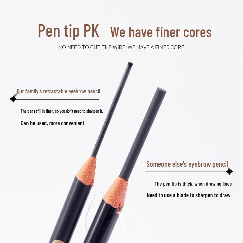 HengSi Precision Ultra-Fine Waterproof Eyebrow Pencil - Long-Lasting, Smudge-Proof, Professional Use