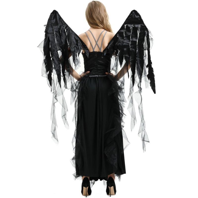 L Large Halloween Dark Angel Costume Female Demon Witch Costume Stage Performance Costume