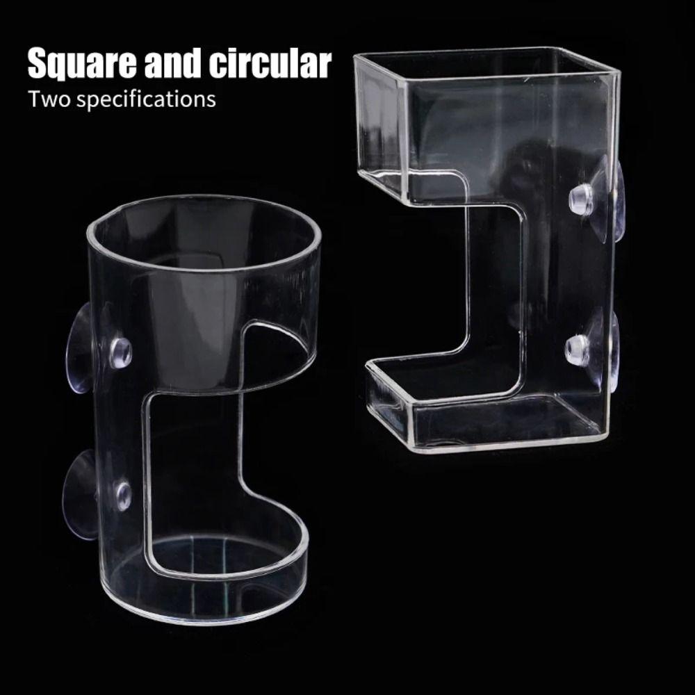 Transparent Aquarium Feeders Ring Acrylic Fish Tank Food Dispenser  for Baby Fish Shrimp
