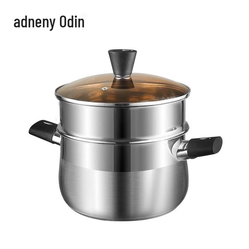 Adneny 2-Layer 22cm Stainless Steel Steamer Pot