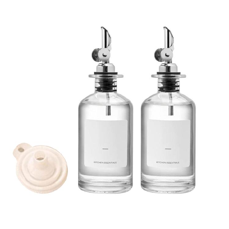 Olives Oil Dispenser Bottle Clear Glass Coffee Syrup Vinegar Dispenser Bottles