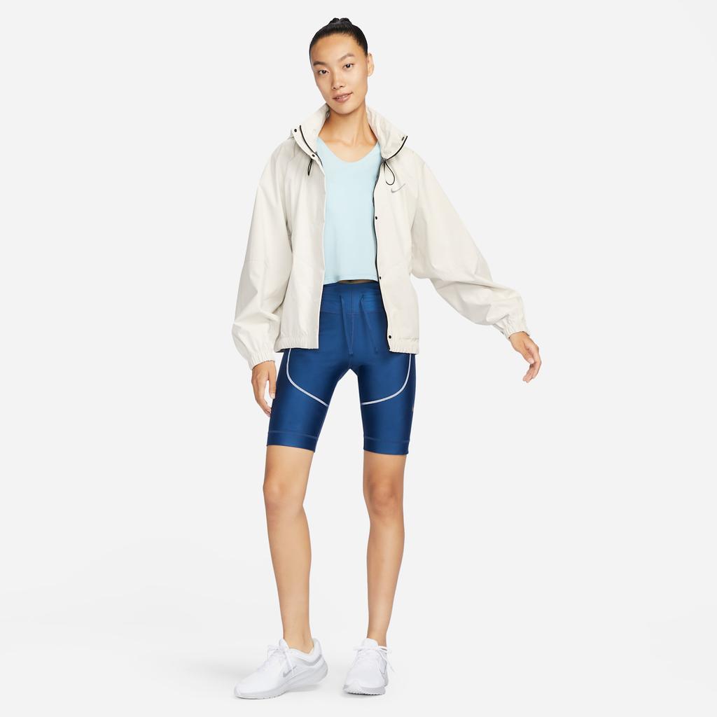 Nike Storm-Fit Swift Reflective Logo Windproof Running Loose Hooded Jacket Women Jacket Smoke-Grey FB7493-110