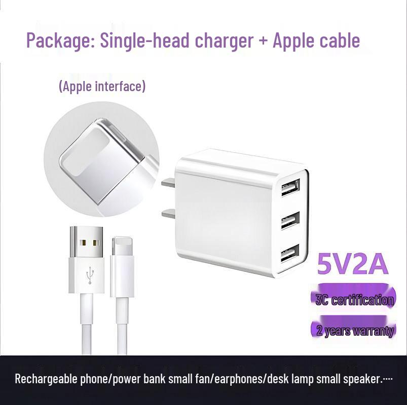 5V 2A Genuine Multi-Port USB Charger for Huawei, Xiaomi, Apple, and Android Phones