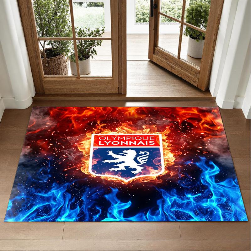 Lyon FC Design Crystal Velvet Rug Soft Decorative Mat for Bedroom Entrance