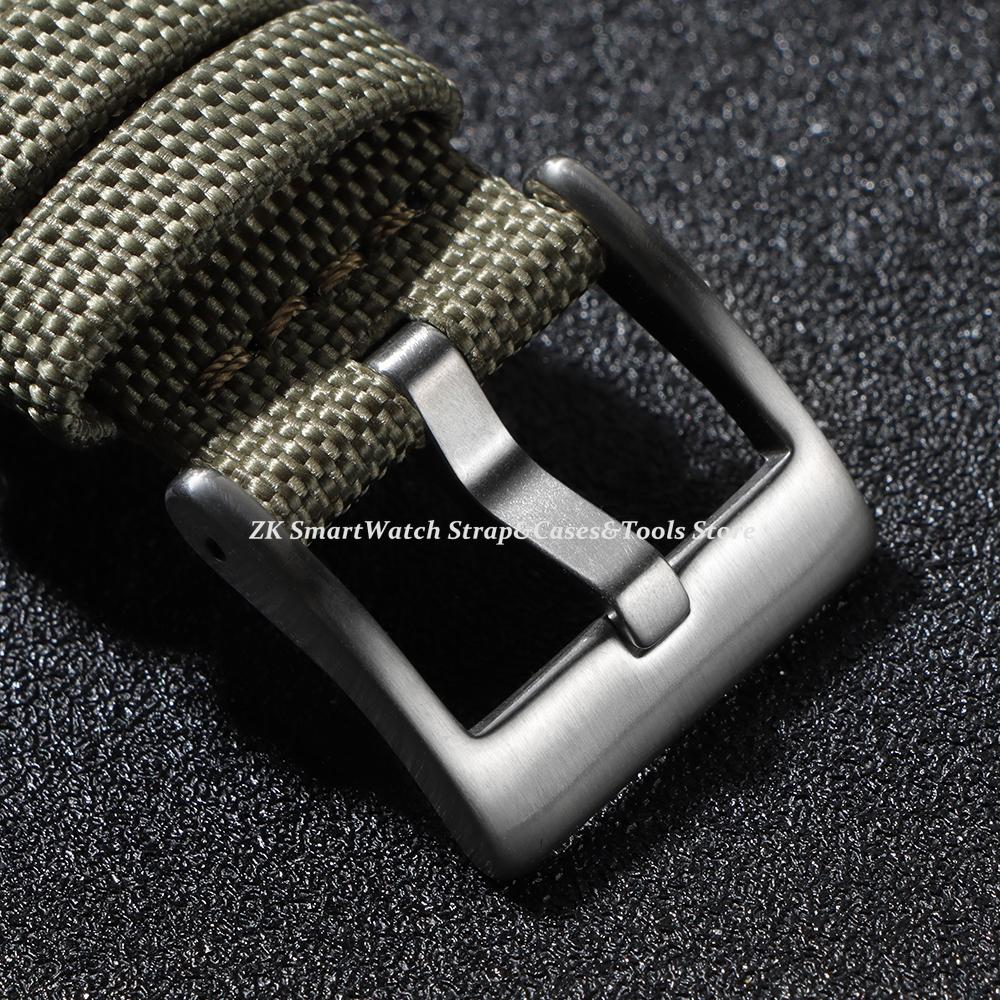 Nylon Leather Watch Strap 20mm 22mm Quick Release Spring Military Watchband Watch Accessories Replacement Army Green Bracelet