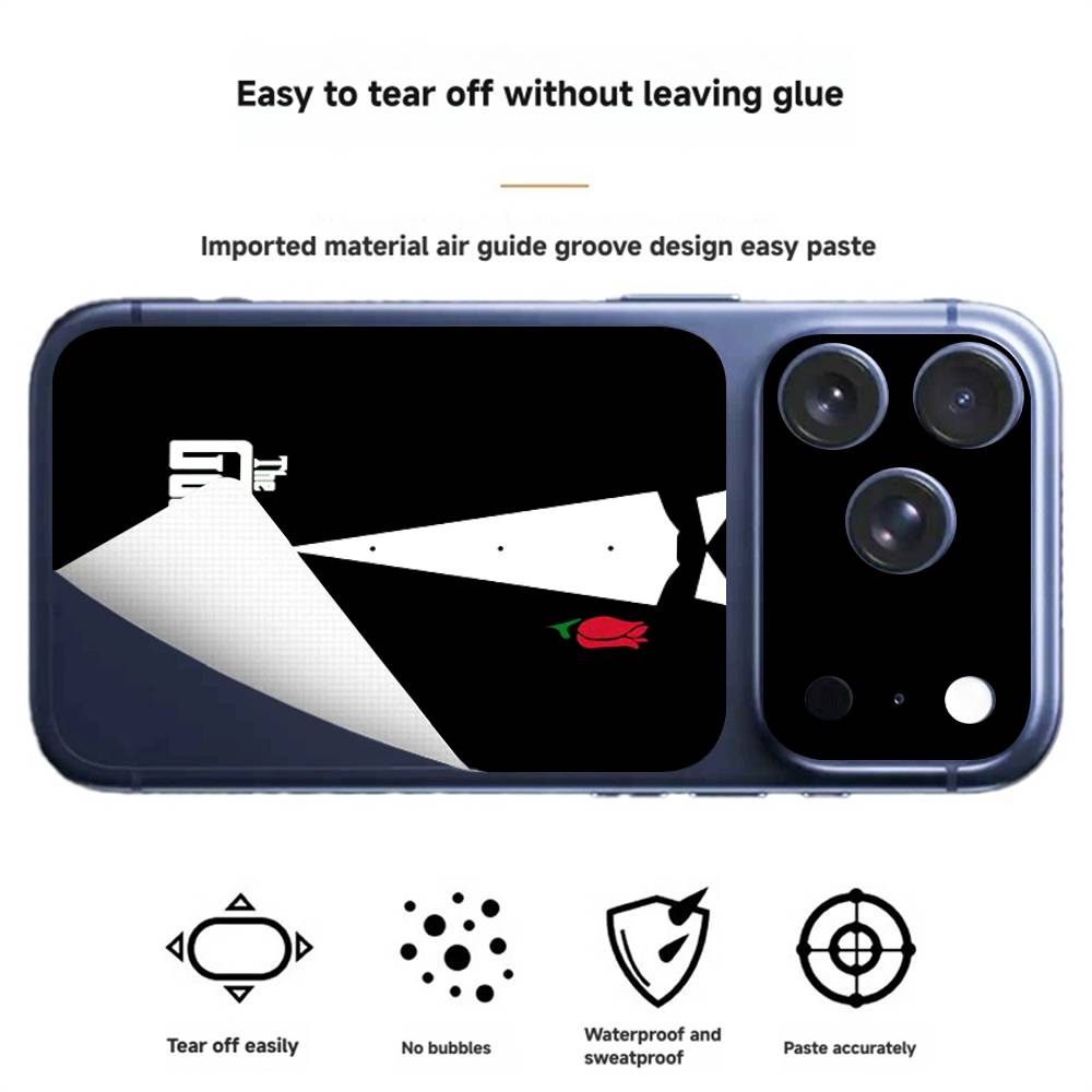 

ТВ Т-Крестный отец Стикер-скин для iPhone 17Pro/Pro Max Наклейка Защитная пленка для задней панели, рамки, камеры(Не чехол для телефона) iPhone 17 Pro