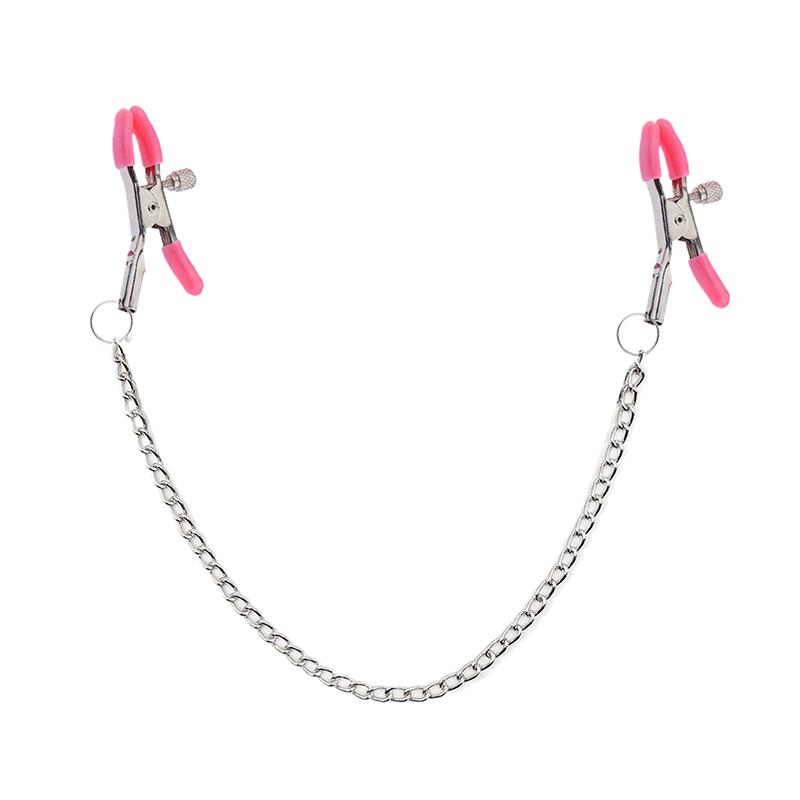 Metal Chain Nipple Clips Clitoris Breast Massage Clamps Adult Flirting Teasing Erotic Gadgets Sex Toys For Couples Multicolored