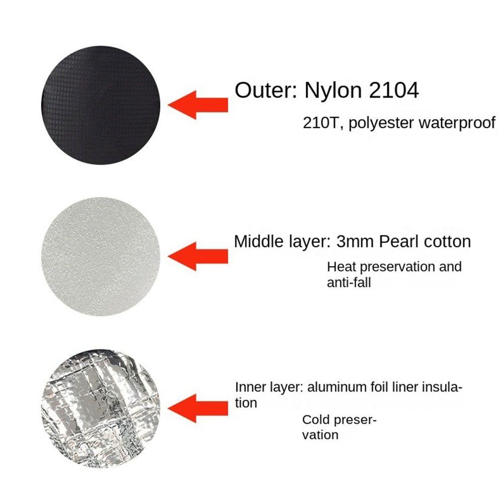 Adjustable Shoulder Strap Crossbody Cooler Bag Water Bottle Insulation Sleeve  Cycling and Fitness