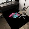 1pc TRUST NO ONE Home Office, Durable Polyester Floor Mat with Easy, Office Decor, Urban Style, Nonslip Backing