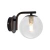 Applique murale décorative 1xG9 10W IP20 – Transparent et Noir