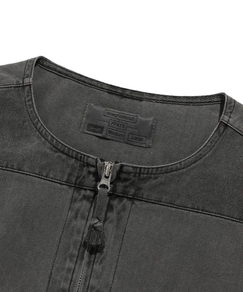 Niceghostclub Ffats Garments Dyed Vest_Black(Ng2Esub990A)