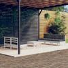 6 Pcs Garden Set with Anthracite Cushions Pine Wood