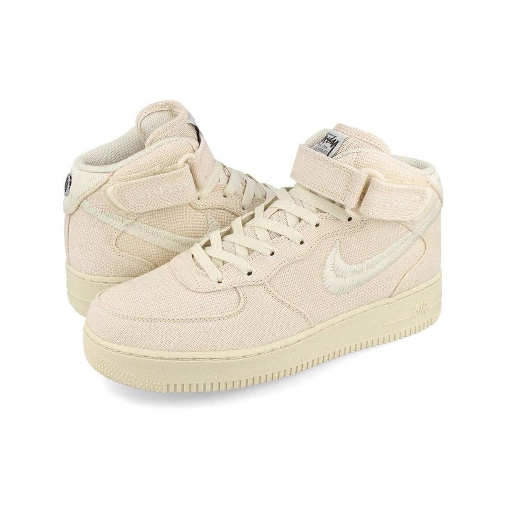 Nike X Stussy Air Force 1 Mid 'Fossil' Men's DJ7841-200