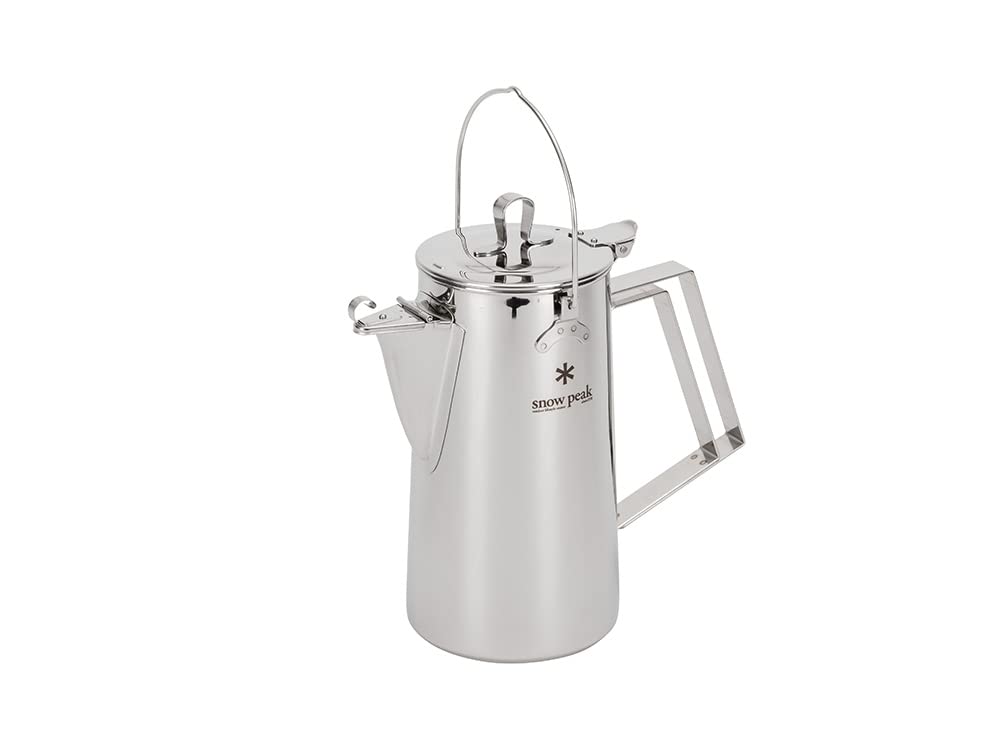Snow Peak CS-270R Classic Kettle 1.8L Stainless Steel Campfire Direct Flame Boiling Water