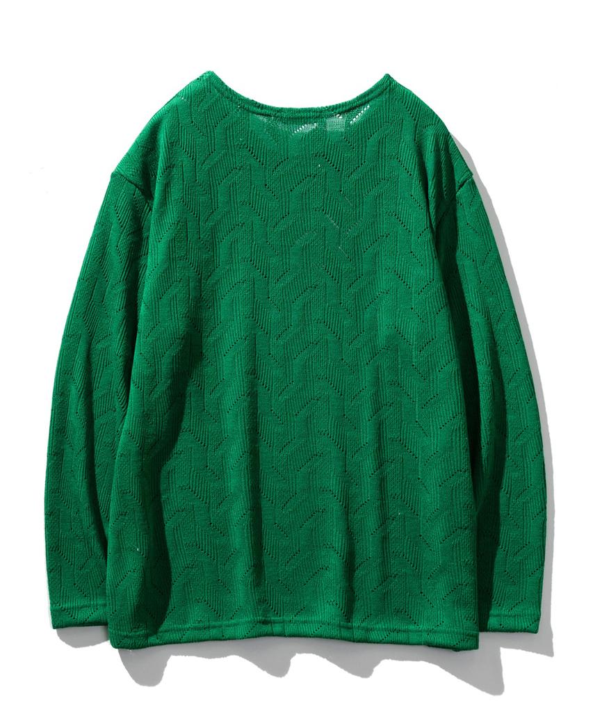 VASTIC Comb Pattern Knit_Green
