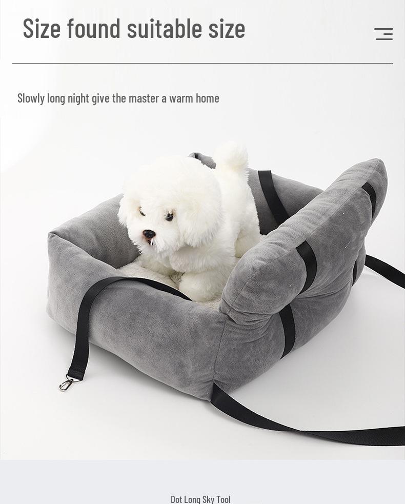Four Seasons Universal Pet Car Seat Bed for Cats & Dogs