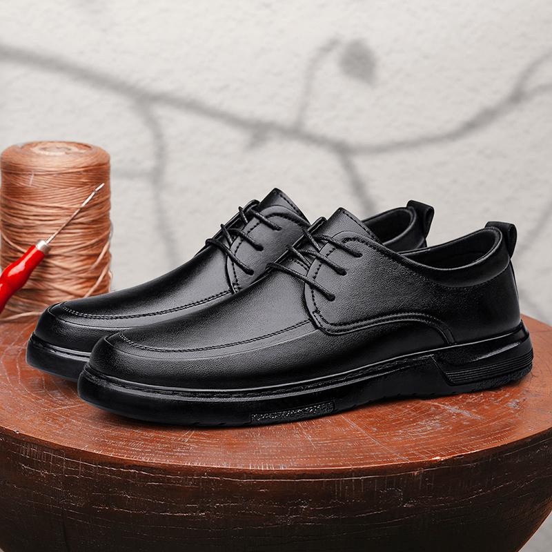 Luxury Man Oxford Shoes Hot Sale Men's Leather Casual Shoes Soft Sole Walking Shoes Lightweight Formal Dress Footwear Sneakers