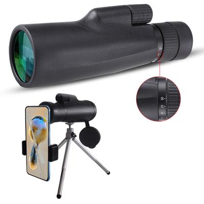 10–30 x 50 Hochleistungs-Monokular-Teleskop, verstellbare Vergrößerung mit Smartphone-Halterung, Stativ, FMC-Beschichtung, BAK4-Prisma, wasserdicht und beschlagfrei
