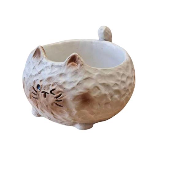 Cute Pet Shaped Flower Vase, Decorative Small Cat/Dog Resin Vase for Living Room, Bookshelf, Dining Table, Kitchen Decor