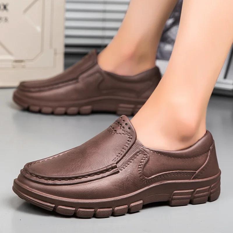 Fashion Men Women Chef Shoes Casual Loafers Waterproof Oil-proof Kitchen Work Cook Shoes Non-slip Hotel Restaurant Footwear Walking Shoe