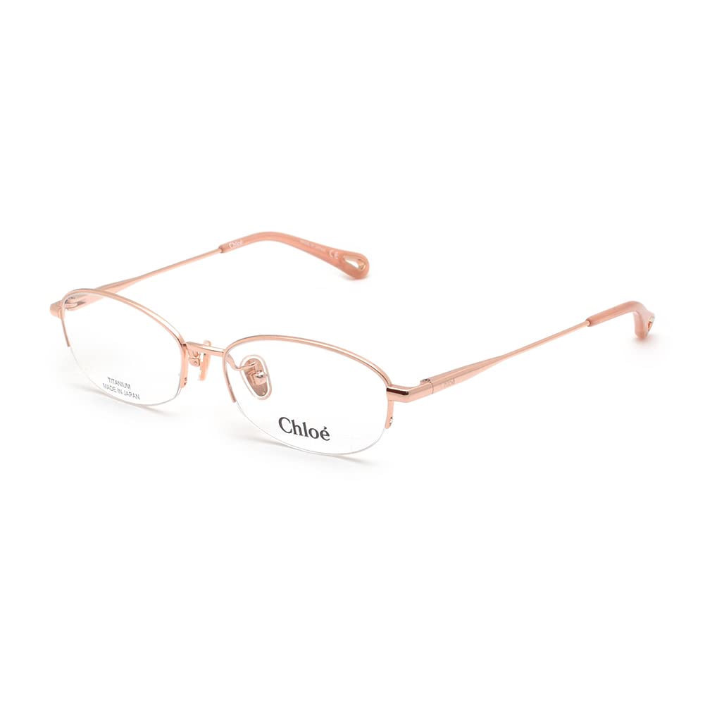 Chloe Eyeglass Frames CH0044OJ 002 Pink Gold Women's