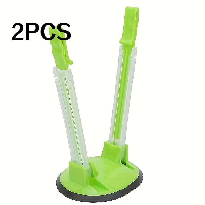 

2 шт. Держатель для пакетов Кухонная стойка для хранения Подставка для пакетов для сохранения свежести Держатель для кухонных пакетов Выдвижной бытовой держатель для пакетов