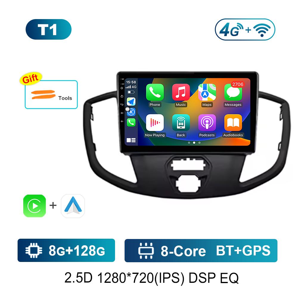 GPS Navigation Android Intelligent System for Ford Transit 2015 Car Radio Multimedia Player WiFi HD Touch Screen 4G Head Unit