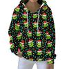 Christmas Hoodies For Women Funny Cute Printed Holiday Sweatshirt Winter Oversized Pullover Tops