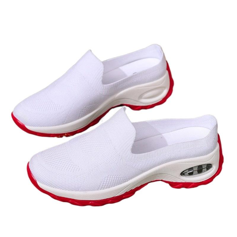 Mode Übergröße 2025 Slipper Damen Vulkanisierte Schuhe Socken Schuhe Atmungsaktives Mesh Strick Leichtgewicht Bequem Lässig Mode Sneaker
