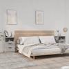 VidaXL Bedside Tables 2 Pcs Concrete Grey Engineered Wood 811241
