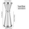 Mojito Measure Mug Cocktail Bar Jigger 1oz/2oz Bar Accessories Stainless Steel Japanese Design Jigger Double Side Measuring Cup