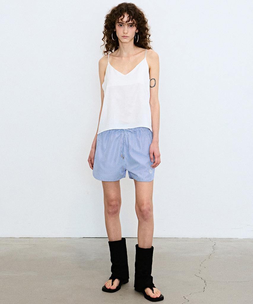 Nigaennikol Minimal Stripe Shorts Pants_Blue