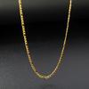 Gold Plated PVD 18K Figaro Chain Necklace Female Stainless Steel Solid Link Choker Necklace Layered Women Girls 14" 18" 20" 24"