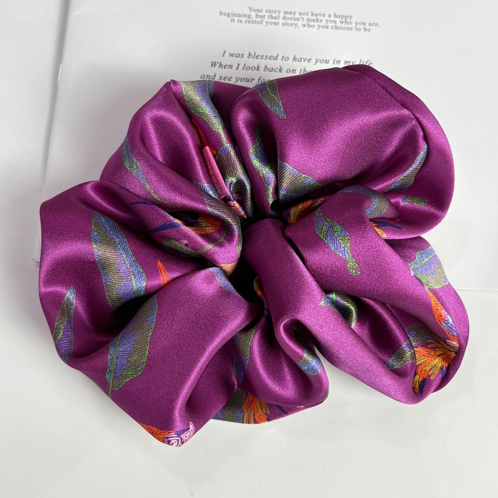 7cm Large Mulberry Silk Scrunchies - Luxury Hair Ties & Accessories
