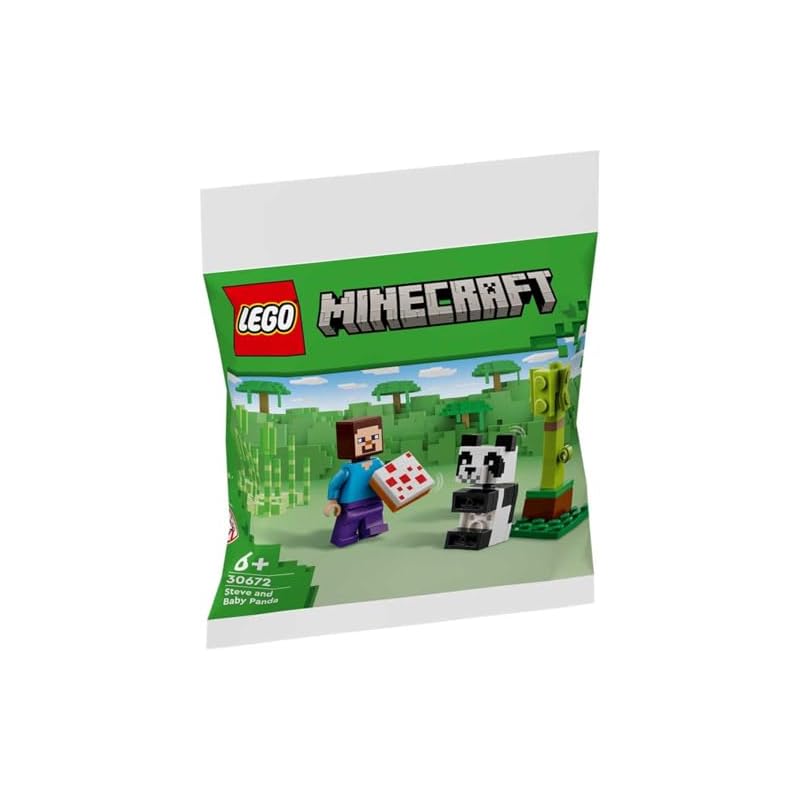 LEGO 30672 Minecraft Steve Mit Baby-Panda