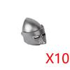 MOC Building Blocks Medieval Military Solider Figures Knights Weapons Accessories Helmet Sword Spear Bow Axe Mini Bricks Toys