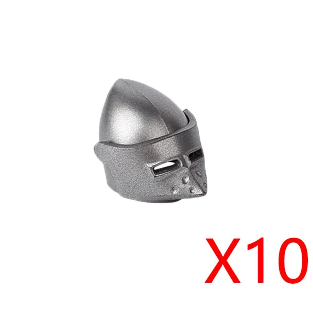 MOC Building Blocks Medieval Military Solider Figures Knights Weapons Accessories Helmet Sword Spear Bow Axe Mini Bricks Toys