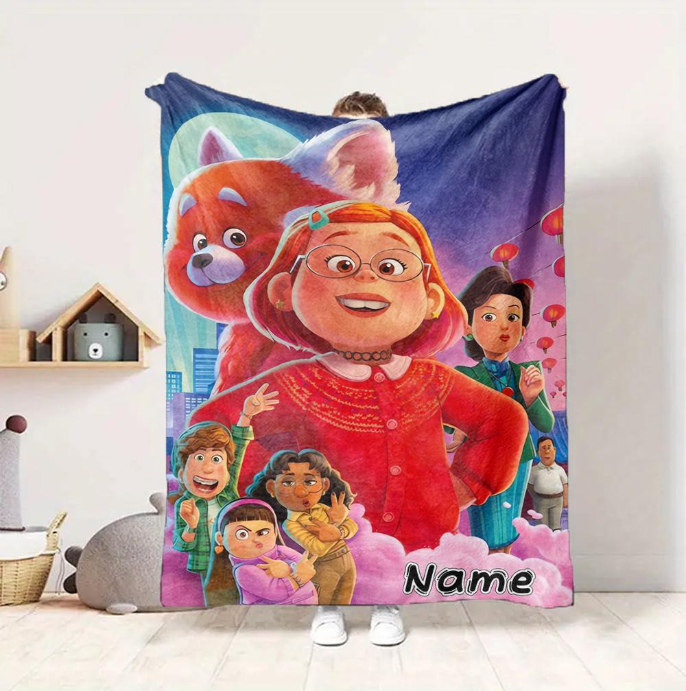 Custom Name Friendship Adventure Flannel Blanket Throw Blanket Soft Warm Sofa Bed Home Decor Unique Gift