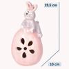 KADAX Easter Bunny Figurine On Egg Ceramic