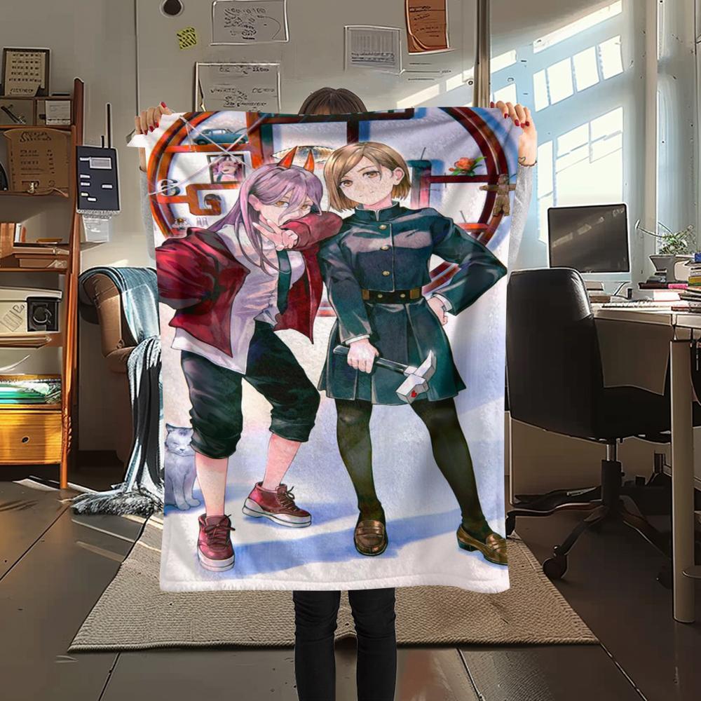 1 Pezzo Coperta in Flanella con Stampa Cartone Animato, Alta Qualità Confortevole per Tutte le Stagioni, Decorazione per la Casa, Calore e Comfort, Perfetta per Regalo di Natale Compleanno