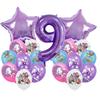 Kpop Demon Hunters Birthday Themed Party Decoration Purple Number Set Complete Set