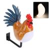 Cordless Wall Sconces with Sound 3 Colors Temperature Rooster Shape Touch Control Dimmable Rechargeable LED Wall Lights for Bedroom