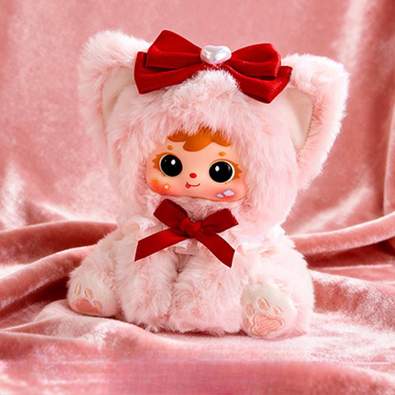 Samuel Regenbogen Katze Serie Plüsch Blind Box Niedliche Vinylpuppe Schlüsselanhänger Dekorative Überraschungsbox Sammelspielzeug Geburtstagsgeschenke
